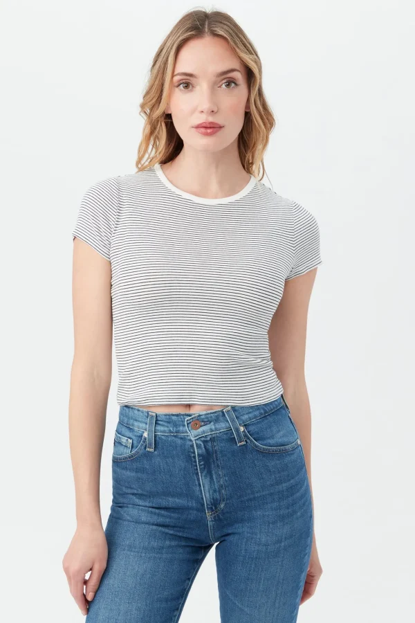 Women Trina Turk Ag Hutton Crewneck Short Sleeve Tee