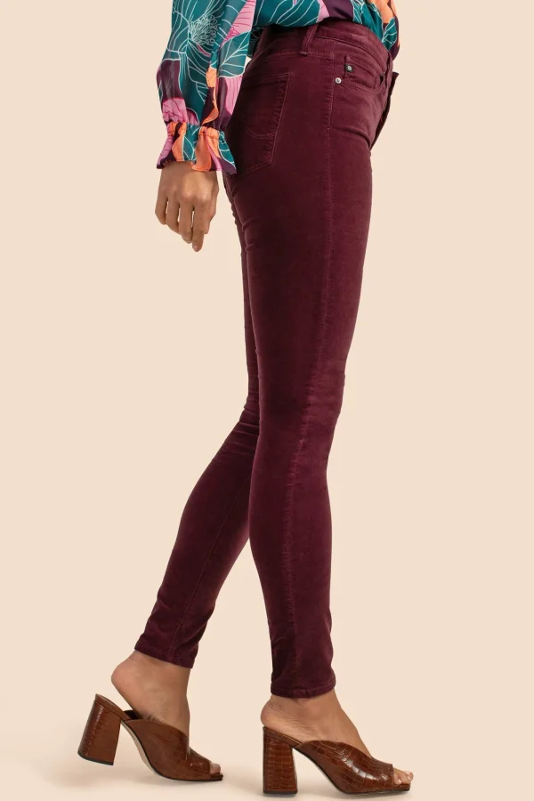 Women Trina Turk Ag Velvet Farrah Skinny Pant