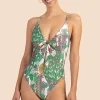 Women Trina Turk Cacti Cut-Out Maillot