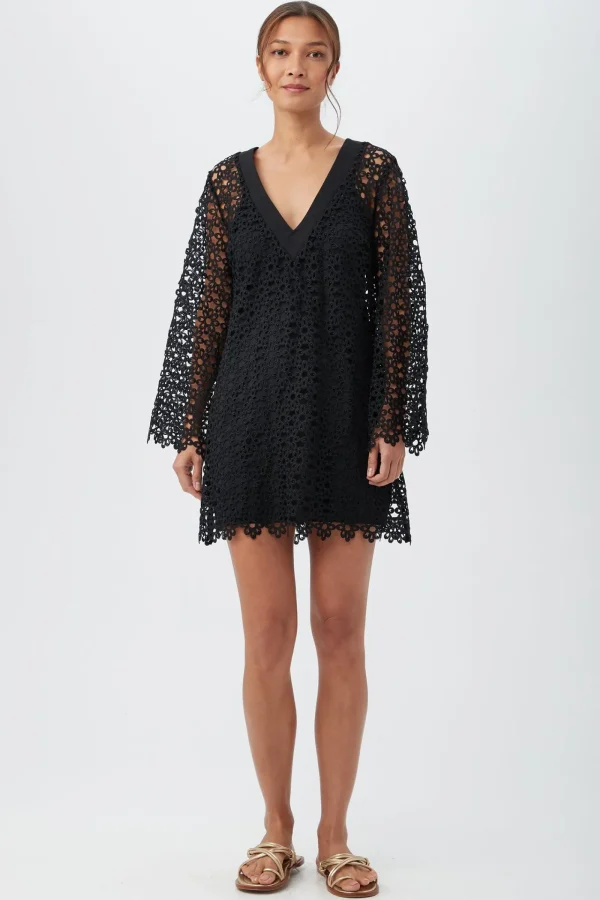 Women Trina Turk Chateau Bell Lace Swim Cover-Up Dress