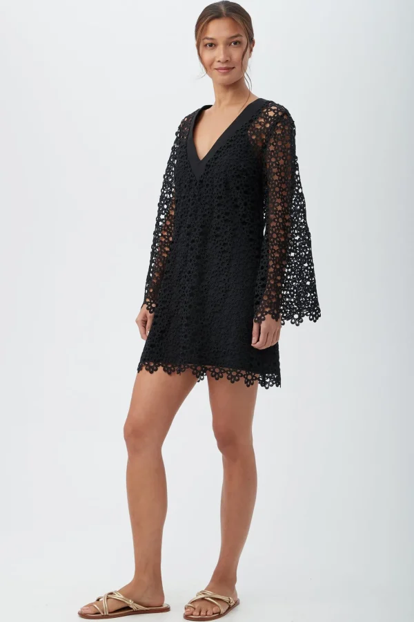 Women Trina Turk Chateau Bell Lace Swim Cover-Up Dress