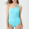 Women Trina Turk Coco One Shoulder S-Wire One Piece