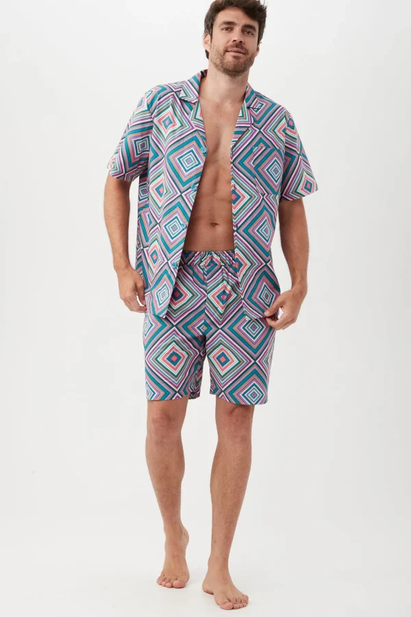 Men Trina Turk Diamond Geo Men'S S/S Boxer Pj