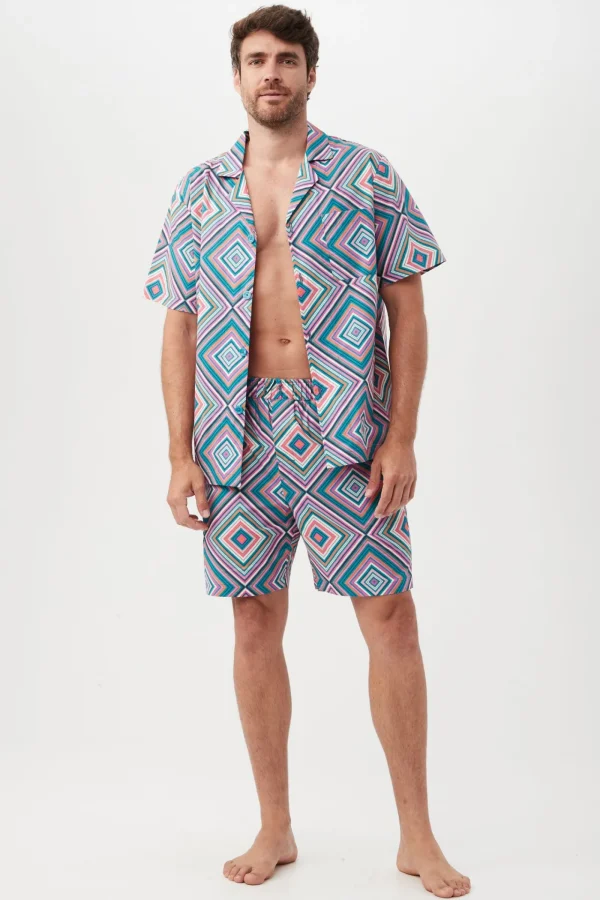 Men Trina Turk Diamond Geo Men'S S/S Boxer Pj