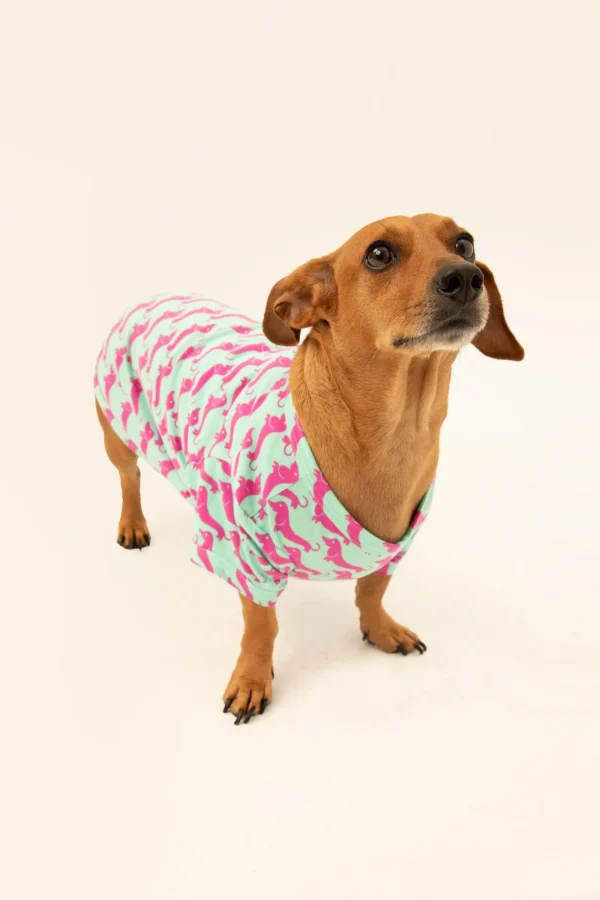 Trina Turk Dog Walk Jersey Pet Pajama Shirt