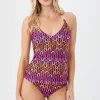 Women Trina Turk Echo Chain Halter Tankini