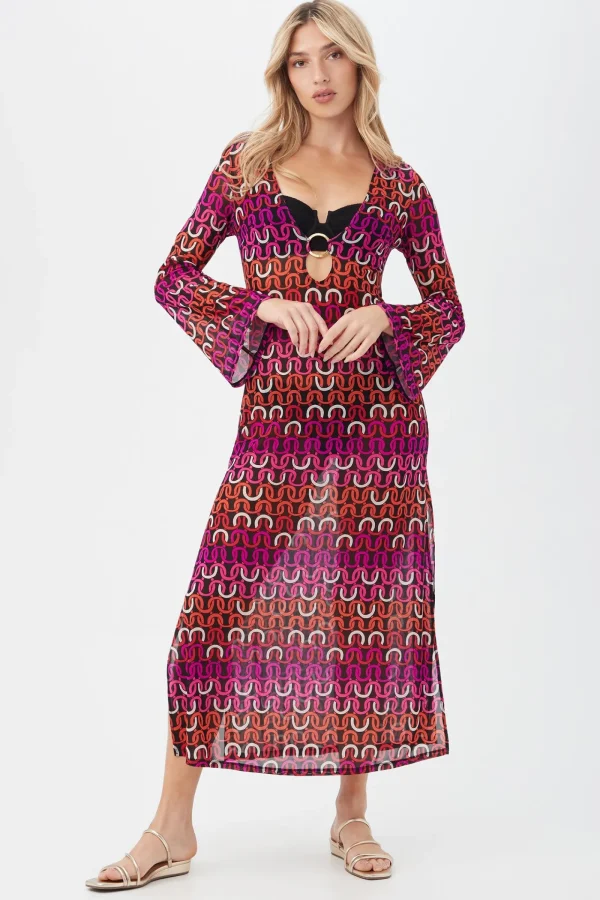 Women Trina Turk Echo Mesh Maxi Dress