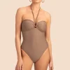 Women Trina Turk Empire Bandeau One Piece