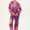 Women Trina Turk Evening Bloom Long Sleeve Classic Pj Set