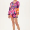 Women Trina Turk Evening Bloom Long Sleeve Shorty Pj Set