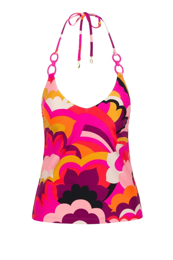 Women Trina Turk Fan Faire Ring Tankini