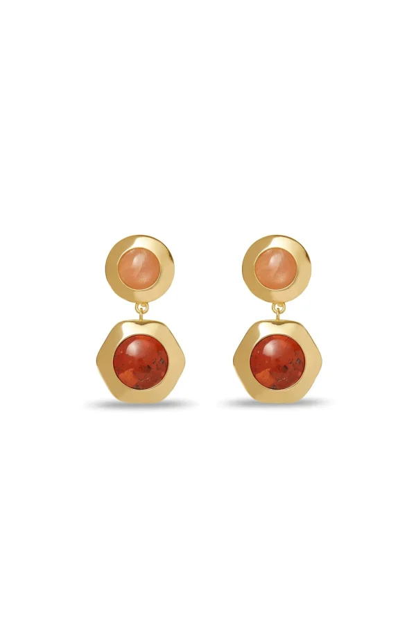 Trina Turk Geo Bezel Jewel Clip On Earring