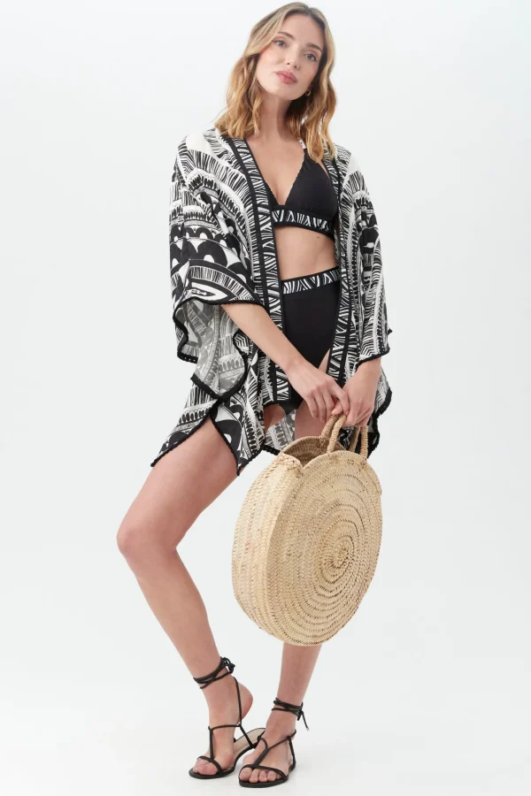 Women Trina Turk Hula Fringe Kimono