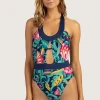 Women Trina Turk India Garden Halter Maillot