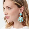 Trina Turk Kjl 3" Cabochon Cluster Drop Earring