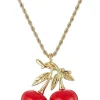 Trina Turk Kjl 33" Double Cherry Necklace