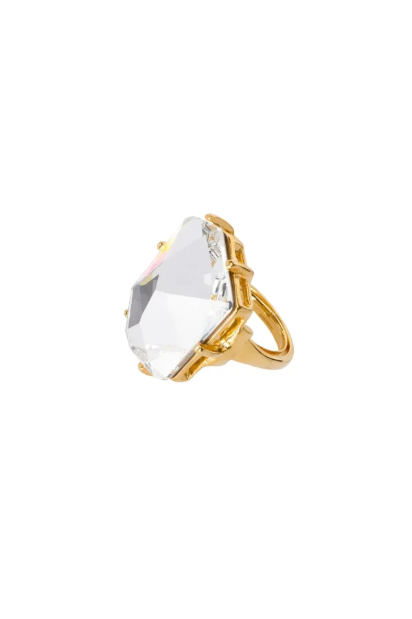 Trina Turk Kjl Crystal Stone Adjustable Ring