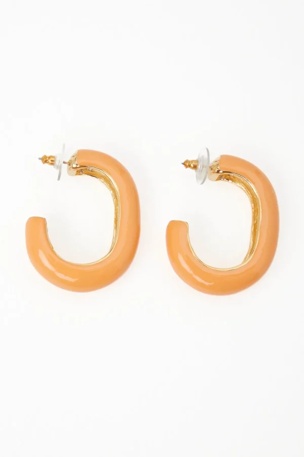 Trina Turk Kjl Enamel C Hoop Earring