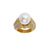 Trina Turk Kjl Jonquil Pave Adjustable Ring