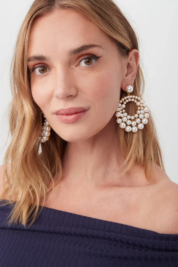 Trina Turk Kjl Triple Circle Cluster Earrings