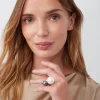 Trina Turk Kjl White & Gray Double Pearl Ring