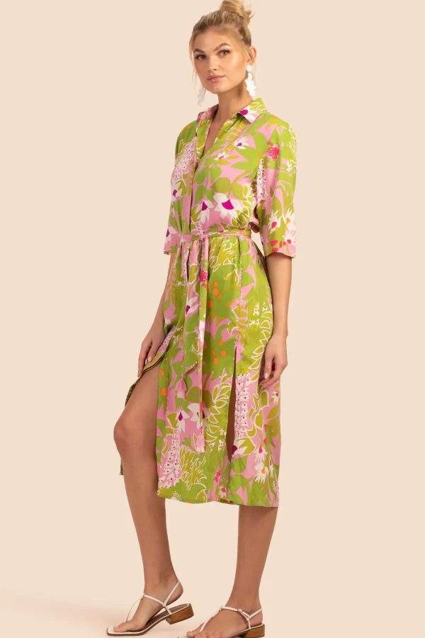 Women Trina Turk La Palma Midi Shirtdress