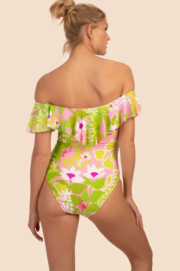 Women Trina Turk La Palma Off The Shoulder One Piece