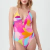 Women Trina Turk Lilleth Plunge Maillot One Piece