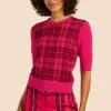 Women Trina Turk Mackenzie Plaid Crewneck