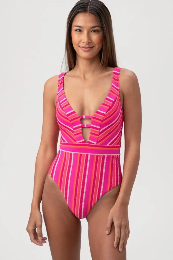 Women Trina Turk Marai Plunge One Piece