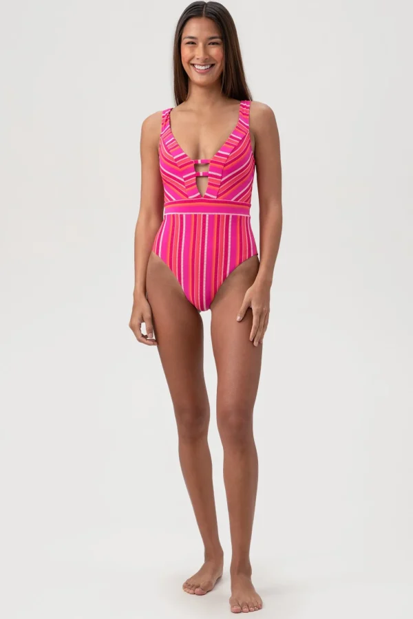 Women Trina Turk Marai Plunge One Piece