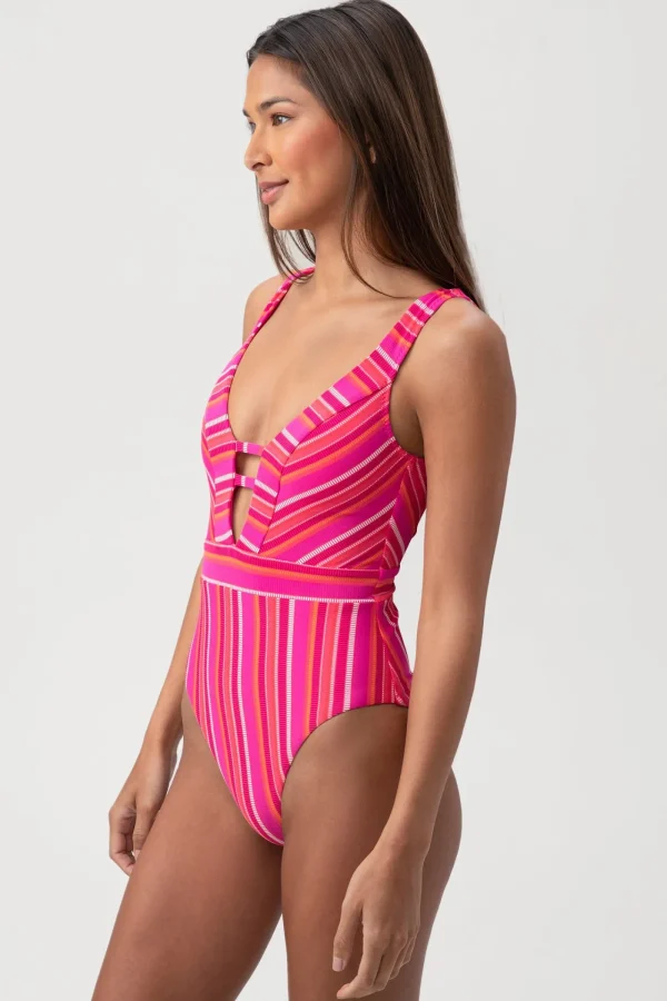 Women Trina Turk Marai Plunge One Piece