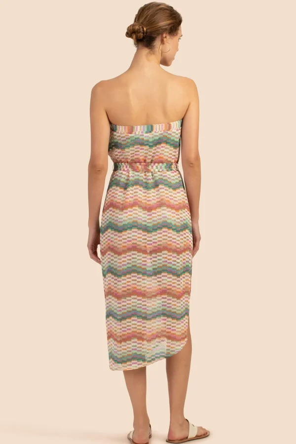 Women Trina Turk Mirage Crochet Bandeau Midi Dress