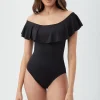 Women Trina Turk Monaco Off The Shoulder Bandeau One Piece