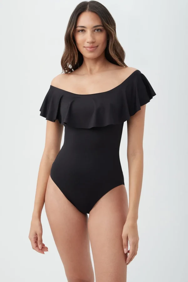 Women Trina Turk Monaco Off The Shoulder Bandeau One Piece