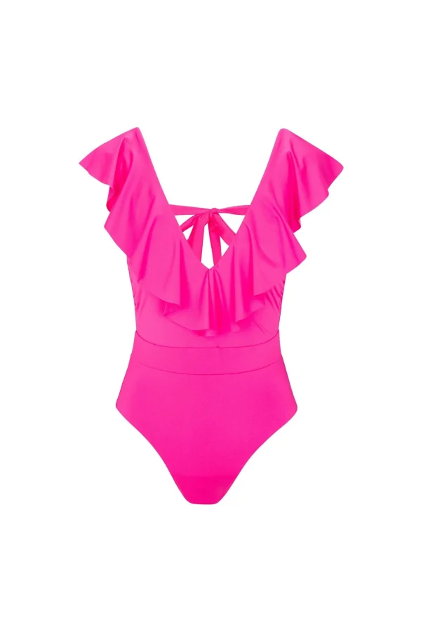 Women Trina Turk Monaco Ruffle One Piece