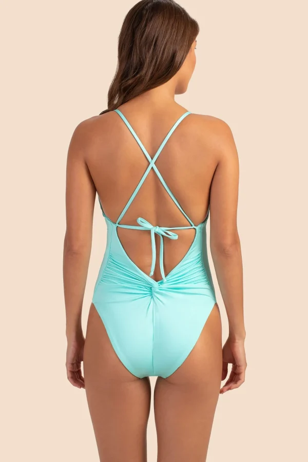 Women Trina Turk Monaco Solids Convertible Maillot One Piece