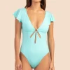 Women Trina Turk Monaco Solids Flutter Maillot