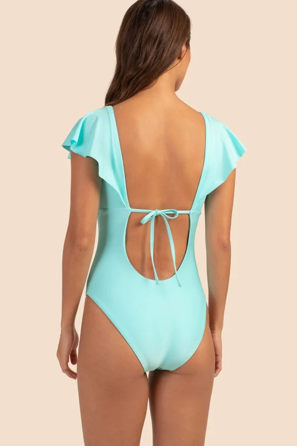 Women Trina Turk Monaco Solids Flutter Maillot