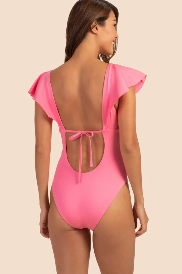 Women Trina Turk Monaco Solids Flutter Maillot