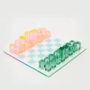 Trina Turk Ombre Lucite Chess Checkers Set