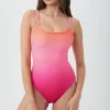 Women Trina Turk Opal Scoop Neck One Piece