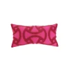 Trina Turk Pink Tonal Tufted Throw Pillow 12" X 24"