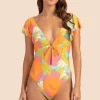 Women Trina Turk Playa De Flor Flutter Maillot