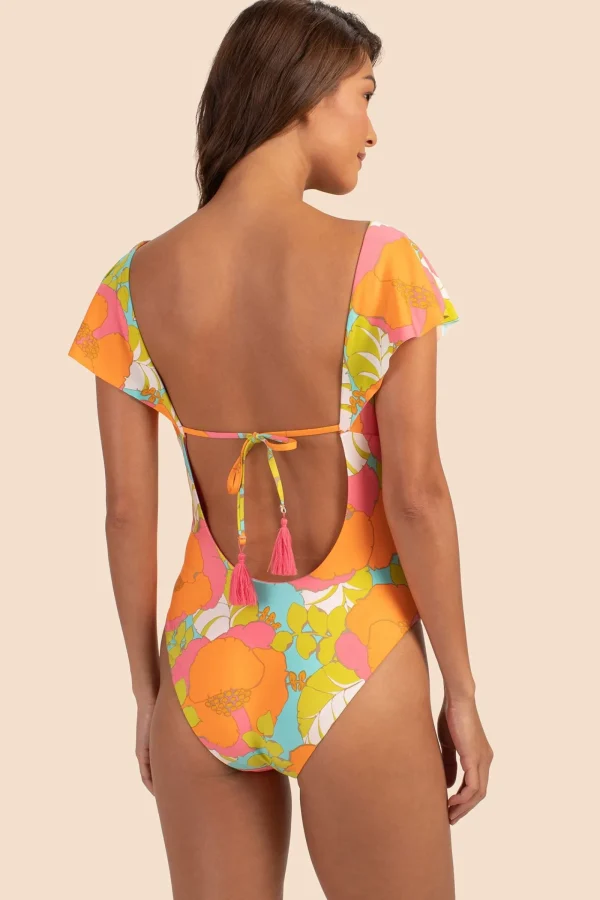 Women Trina Turk Playa De Flor Flutter Maillot