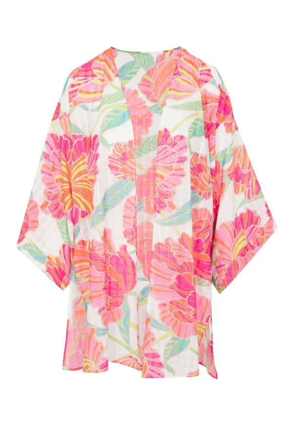 Women Trina Turk Poppy Tie Front Beach Shirt