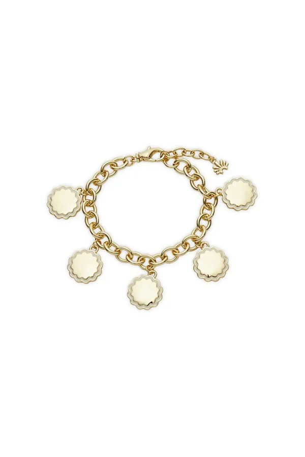 Trina Turk Scalloped Coin Charm Bracelet