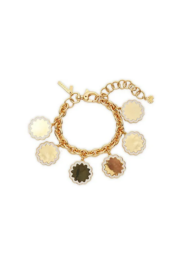 Trina Turk Scalloped Coin Charm Bracelet