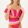 Women Trina Turk Solstice Ruffle One Piece