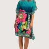 Women Trina Turk Sunlight Floral Belted Theodora Caftan Dress